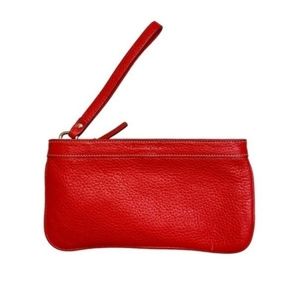 Kate spade red leather wristlet clutch bag